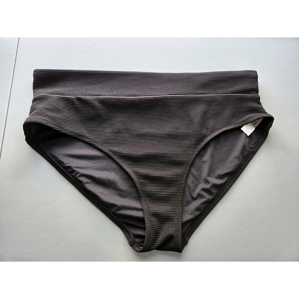 Old Navy Swim Bottoms Plus‎ Size 2X Black Rubbed High-Waisted